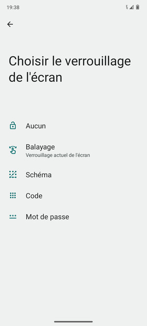 Sélectionnez Schéma