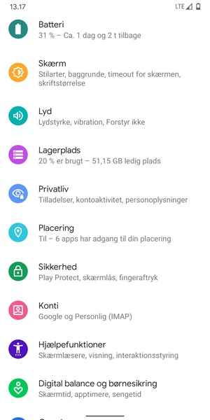 Scroll til og vælg Placering
