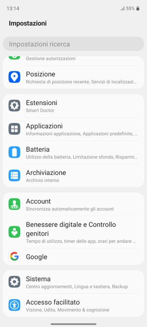 Seleziona Account