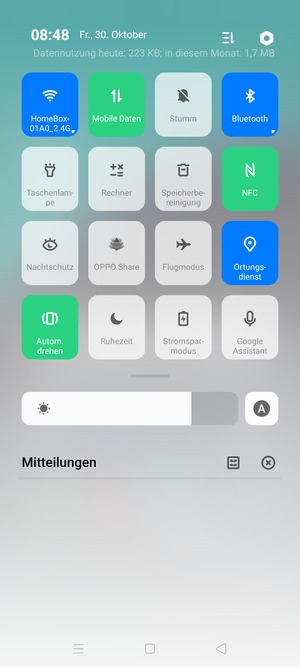 Schalten Sie WLAN und Bluetooth aus