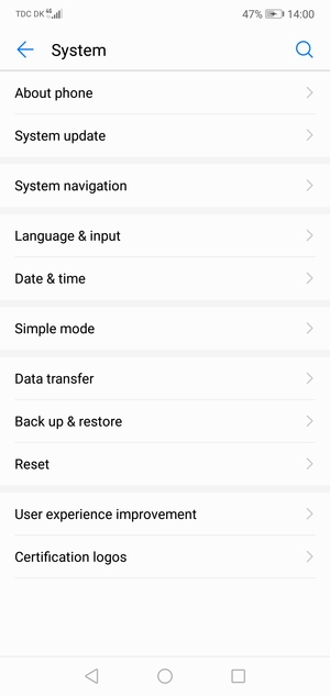 Select System update