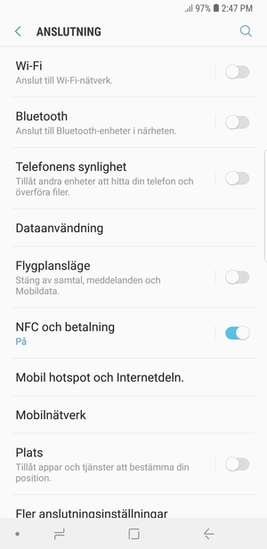 Välj Mobilnätverk