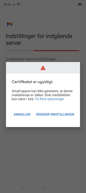 Vælg REDIGER INDSTILLINGER