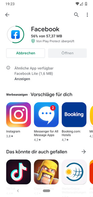 Warten Sie, bis der Installationsprozess  beendet ist