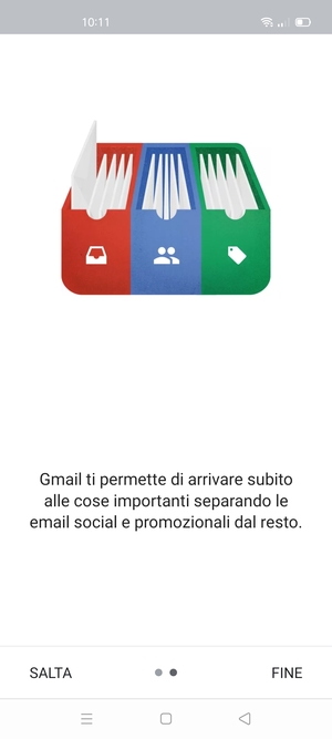 Seleziona FINE