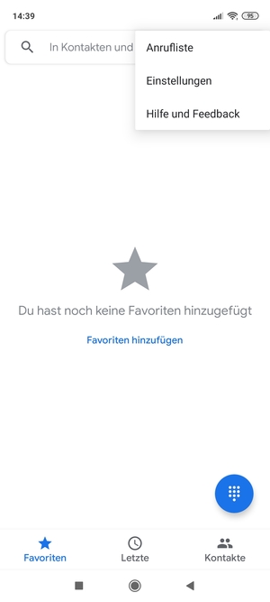 Wählen Sie Einstellungen