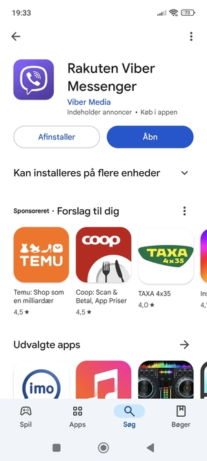 Vælg Åbn