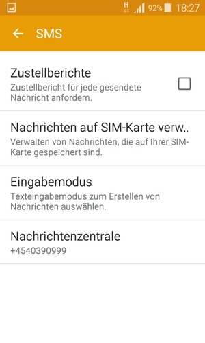 Wählen Sie Nachrichtenzentrale