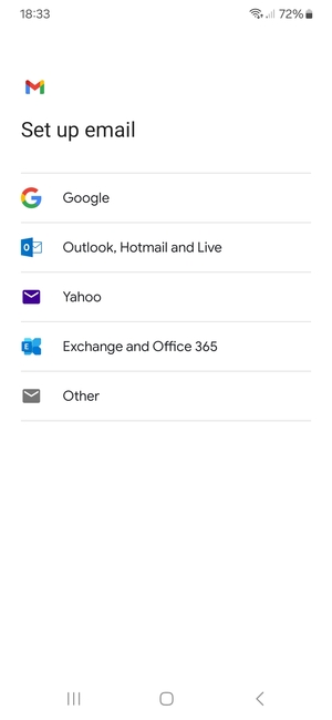 Select Outlook, Hotmail and Live