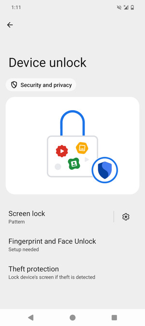 Your phone is now secure with a screen lock