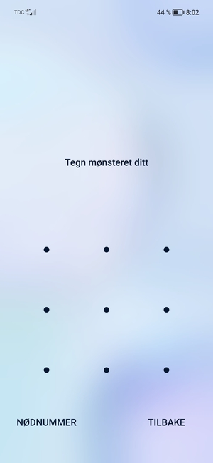 Telefonen din er nå sikret med en skjermlås