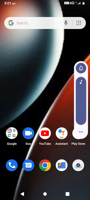 Continue to press to take the volume down to the required level