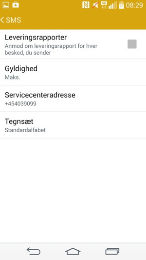 Vælg Servicecenteradresse