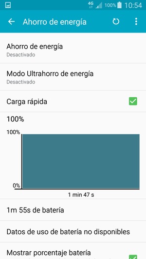 Seleccione Ahorro de energía