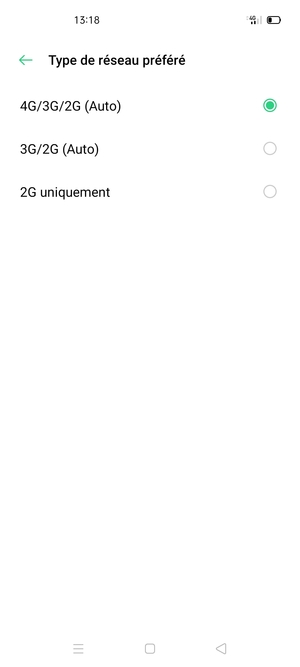 Sélectionnez votre option préférée