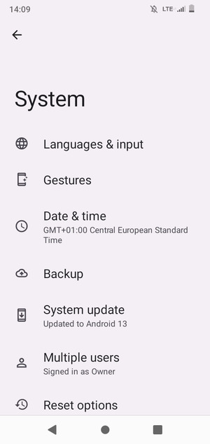 Select System update