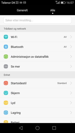 Velg Alle og Se mer