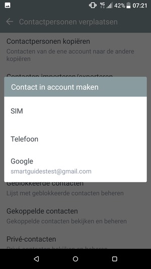 Selecteer Google