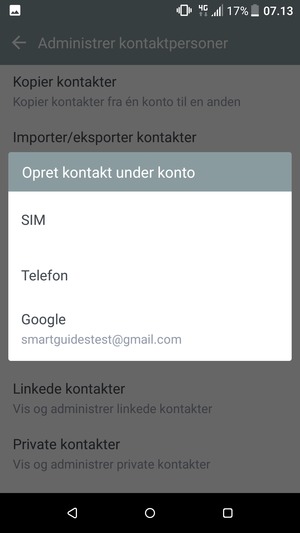 Vælg Google