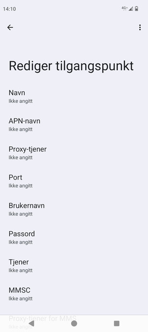 Skriv inn MMS-informasjon