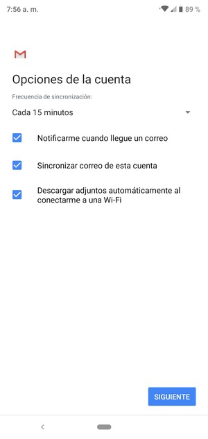 Seleccione SIGUIENTE
