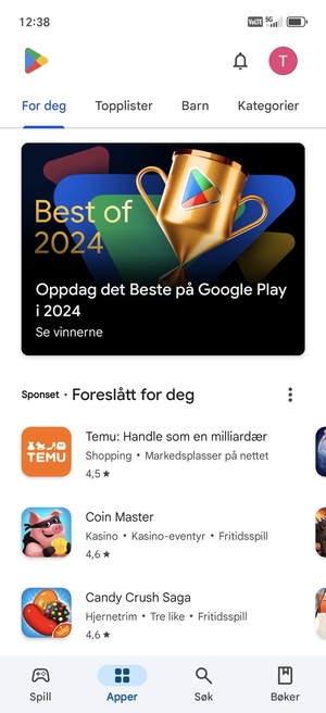 Velg Søk