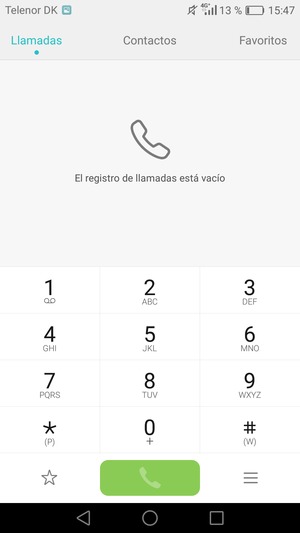 Presione y mantenga pulsado el número 1
