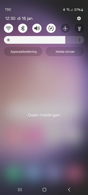 Schuif naar beneden in het bovenste menu opnieuw