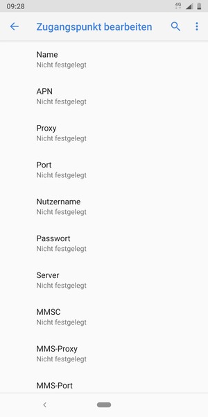 Geben Sie Internet-Informationen ein