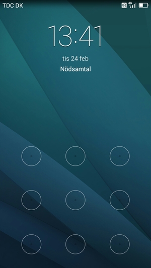 Din telefon är nu säkrad med ett skärmlås