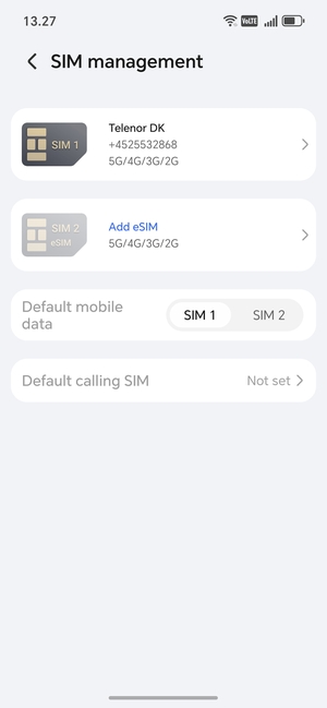 Select Add eSIM