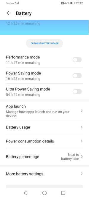 Turn on Power Saving mode