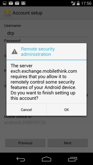 Select OK
