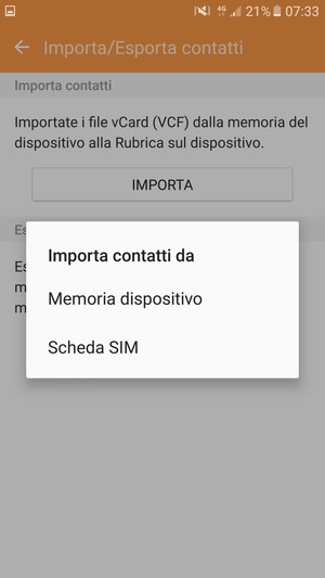 Seleziona Scheda SIM