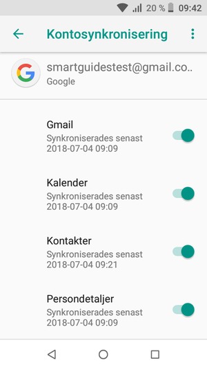 Välj Meny-knappen
