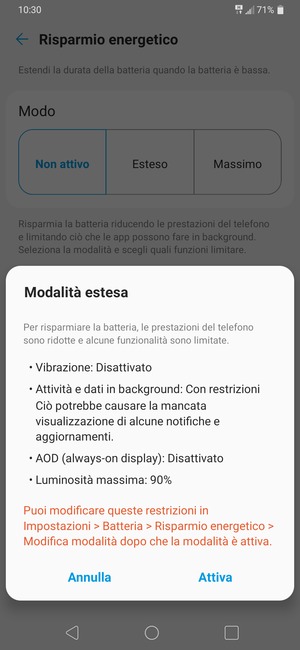 Seleziona Attiva