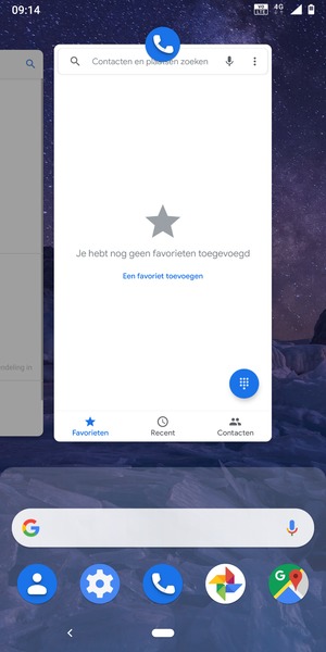 Veeg apps naar boven om ze te sluiten