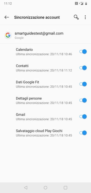 Assicurati che Contatti sia selezionato
