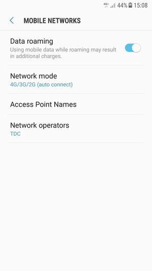 Turn Data roaming on or off