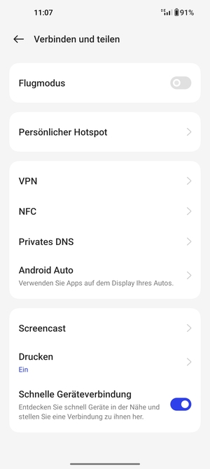 Wählen Sie Persönlicher Hotspot
