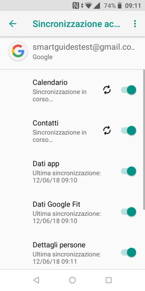 Le tue informazioni verranno sincronizzate