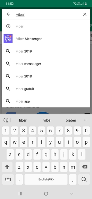 Saisissez le nom de l'appli et sélectionnez Rechercher