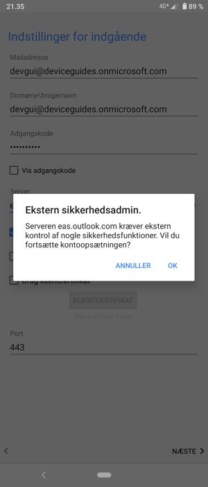 Vælg OK
