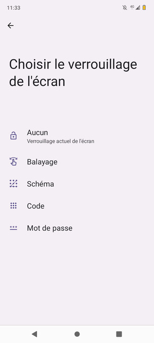 Sélectionnez Schéma