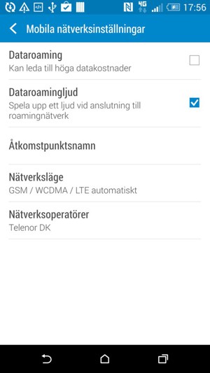 Välj Åtkomstpunktsnamn