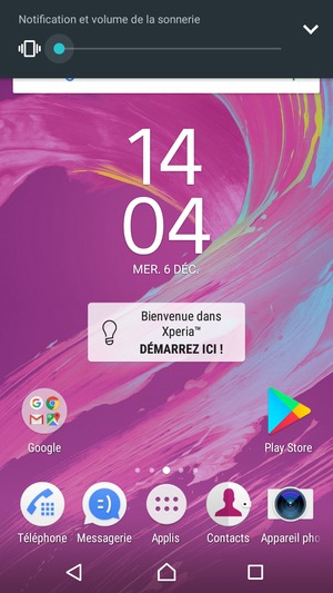 Maintenir appuyé pour passer en mode vibreur, qui est approuvé par une courte vibration