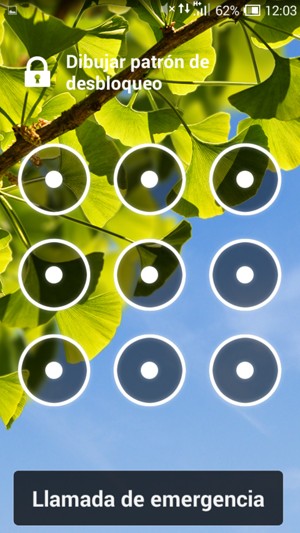 El teléfono ha sido asegurado con un bloqueo de pantalla