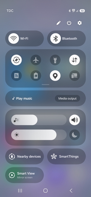 Adjust brightness to the required level