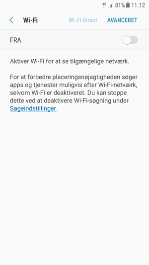Aktiver Wi-Fi