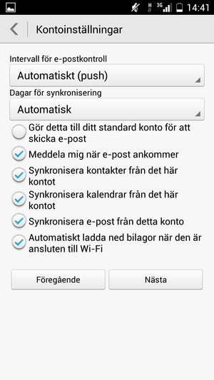 Välj Nästa